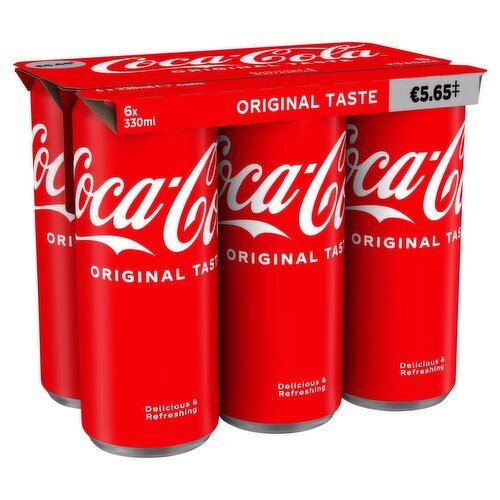 Coca - Cola No Sugar Glass Bottles 4x330mL Pack