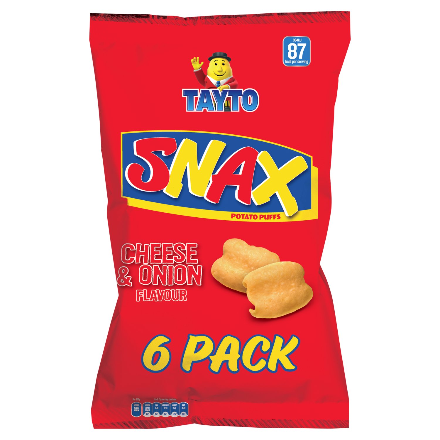 Tayto Snax 6 Pack (17 g)