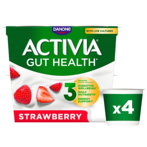 Danone Activia Strawberry 4 Pack (460 g)