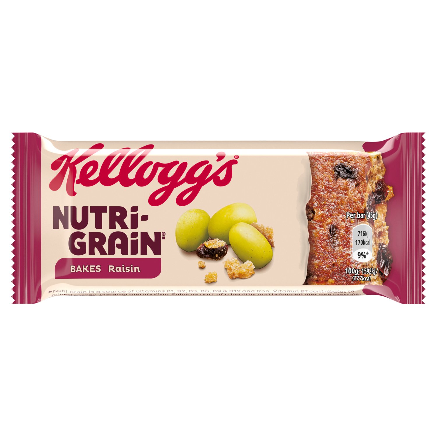 Kellogg's Nutri-Grain Elevenses Raisin Bake (45 g)