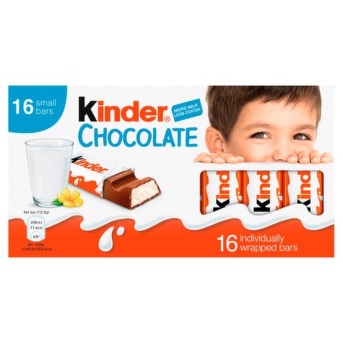 Kinder Chocolate Bars 16 Pack (200 g)