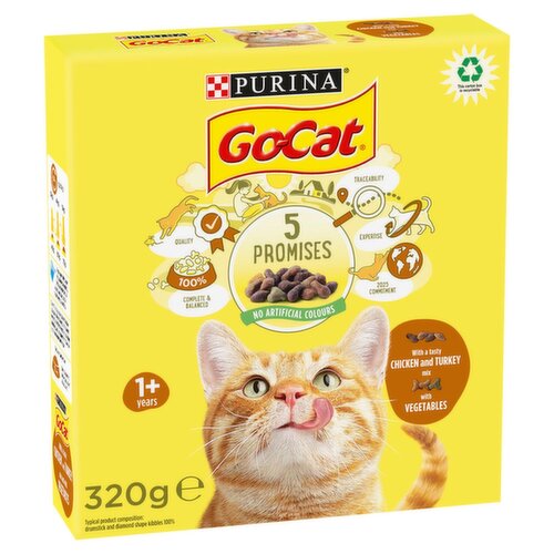 Go Cat Turkey, Chicken & Vegetable (320 g)