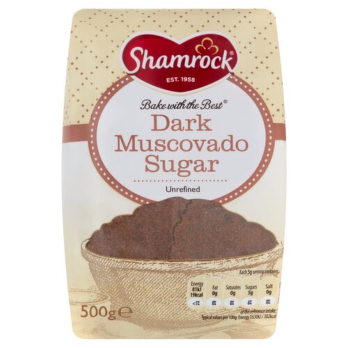 Shamrock Muscavado Sugar Dark  (500 g)