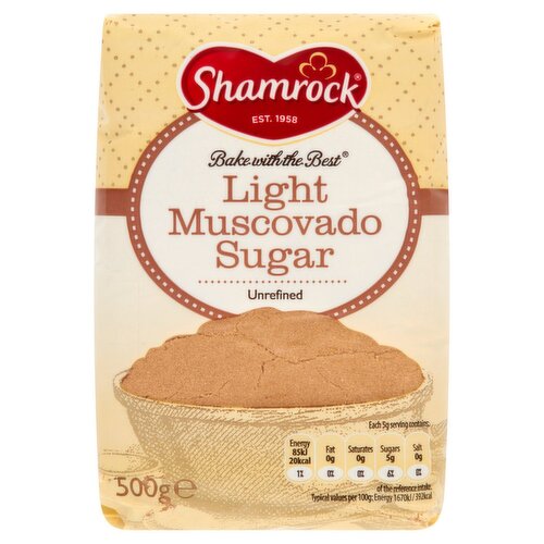 Shamrock Light Muscavado Sugar  (500 g)