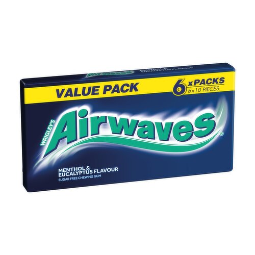 Wrigley's Airwaves Menthol & Eucalyptus 6 Pack (14 g)