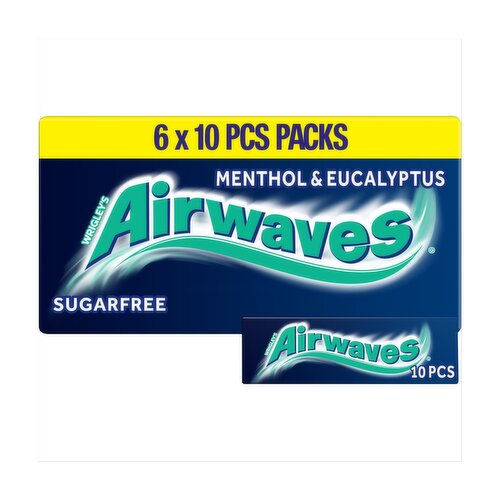 Wholesale Airwaves Menthol & Eucalyptus Sugarfree Chewing Gum