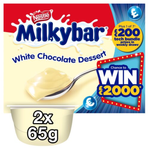 Nestle Milkybar White Chocolate Dessert 2 Pack (65 g)