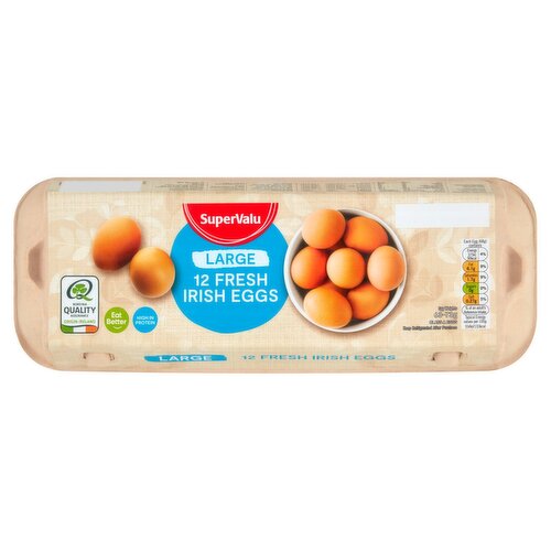 SuperValu Large Fresh Irish Eggs 12 Pack (12 Piece)