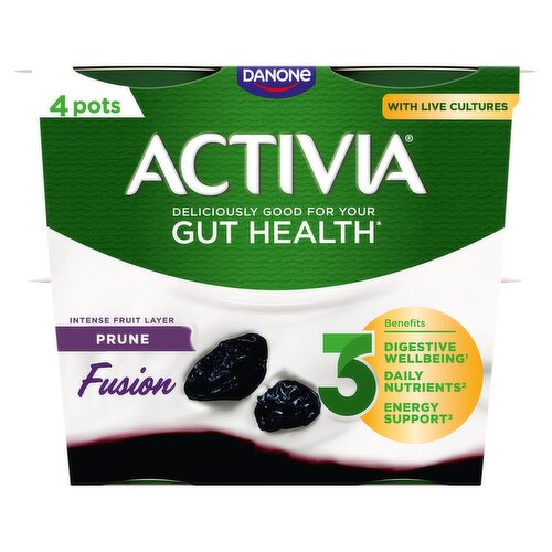 Danone Activia Prune Fusions 4 Pack (480 g)