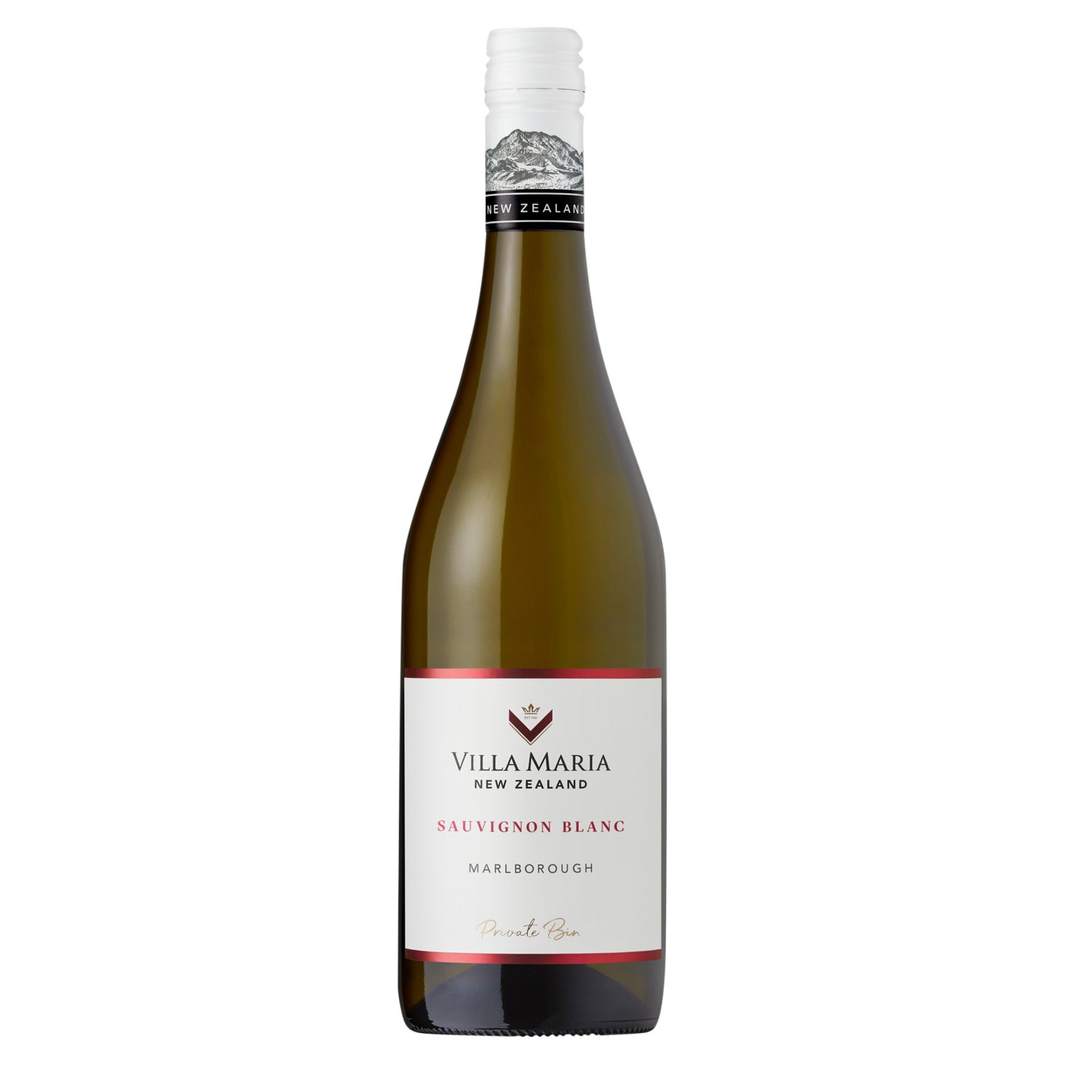 Grown between wild oceans, ancient river valleys and towering mountains, then bottled at our winery in the crater of a volcano, villa Maria private bin sauvignon blanc is an iconic New Zealand wine. Unleash the essence of Marlborough with vibrant flavours of passionfruit and fresh Kaffir lime.