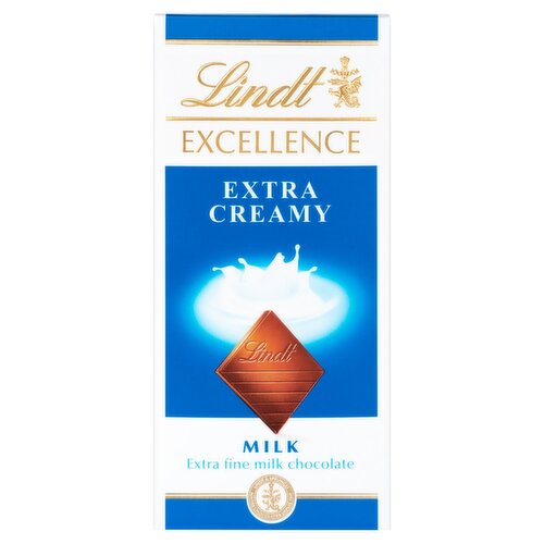 Lindt Excellence Extra Creamy Milk Chocolate Bar (100 g)