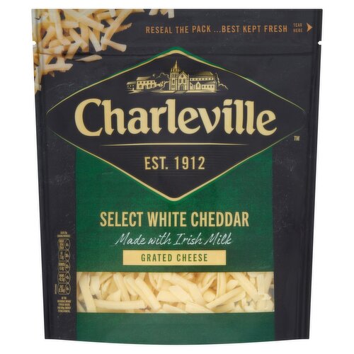Charleville Grated Select White Cheddar (180 g)