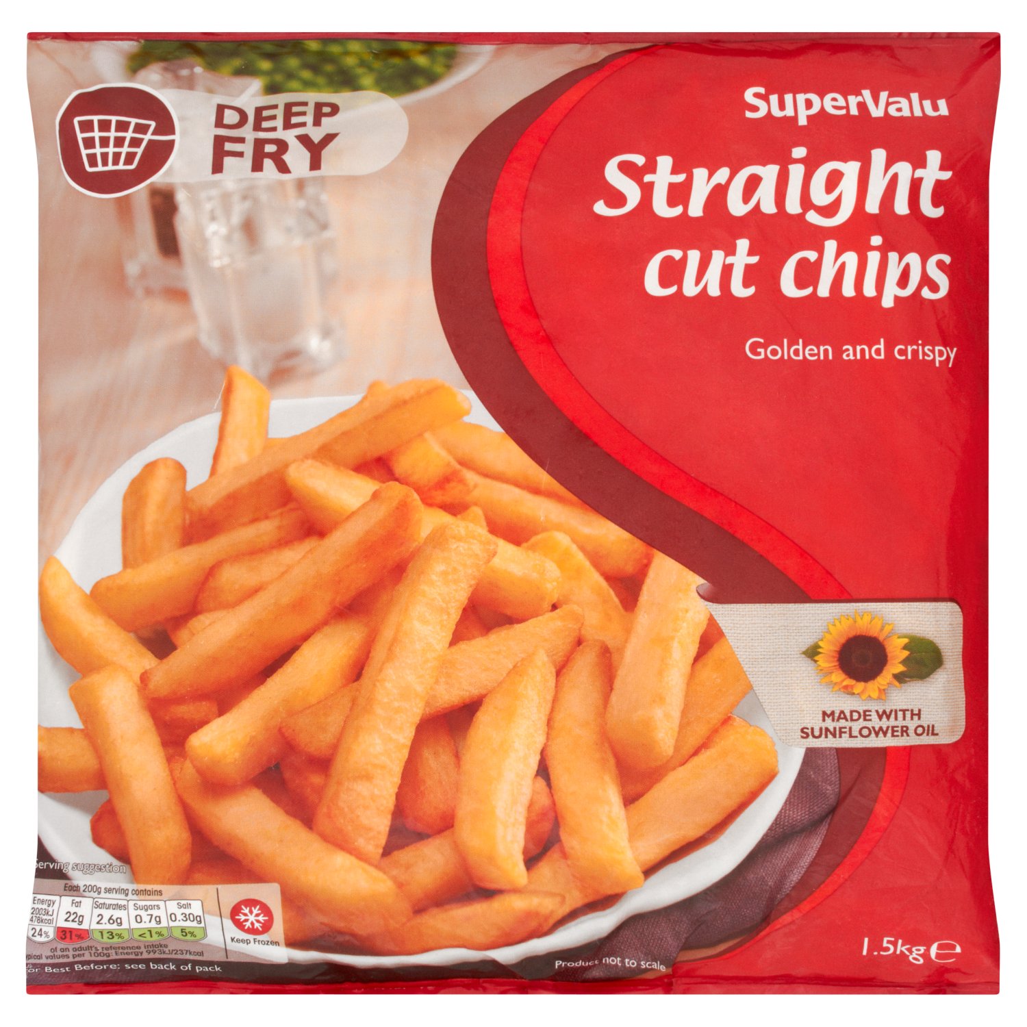 SuperValu Straight Cut Chips (1.5 kg)