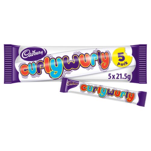 Cadbury Curly Wurly Chocolate Bars 5 Pack (21.5 g)