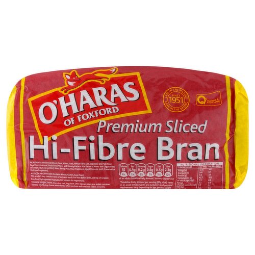 O'Hara's Hi Fibre Bran Bread (800 g)