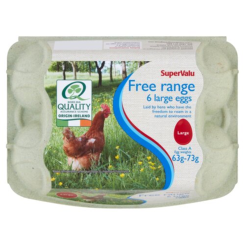 SuperValu Free Range Large Eggs (6 Piece) Storefront EN