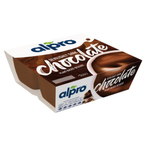 Alpro Desserts Dark Chocolate 4 Pack (500 g)