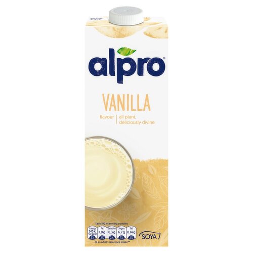 Alpro Dairy Free Vanilla Flavoured Soya Milk (1 L) - Storefront EN