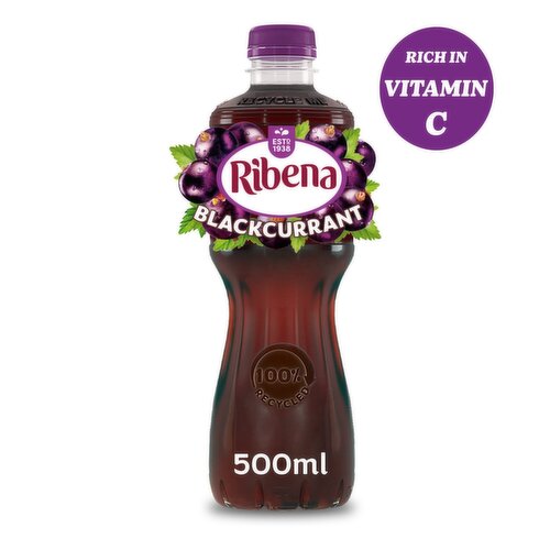 Ribena Blackcurrant Bottle (500 ml)