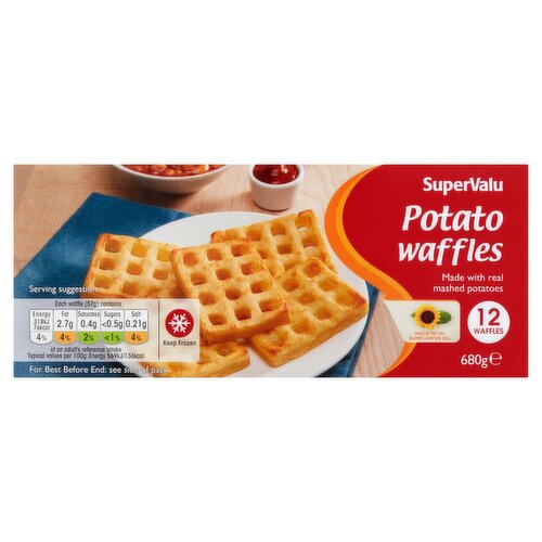 SuperValu Potato Waffles 12 Pack (680 g)