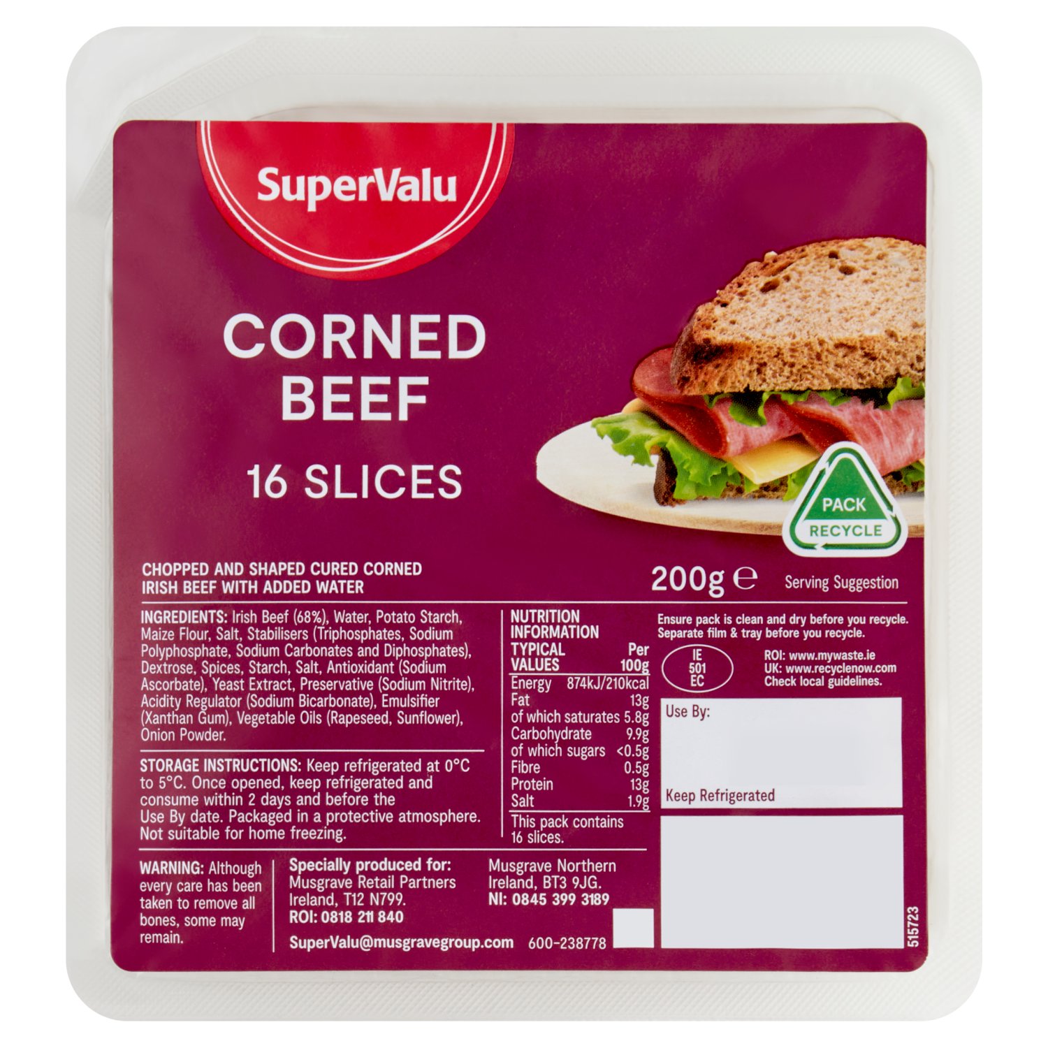 SuperValu Corned Beef  (200 g)