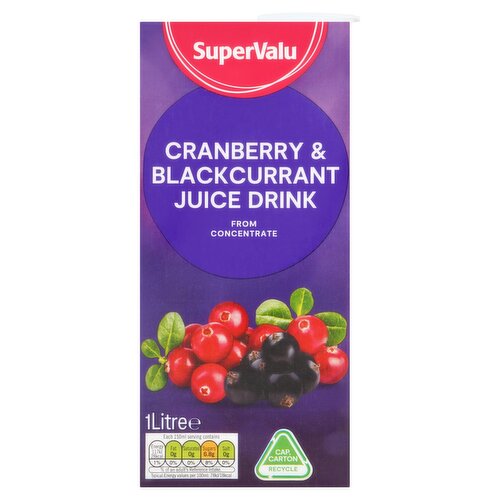 SuperValu Cranberry, Blackcurrant & Apple Juice (1 L)