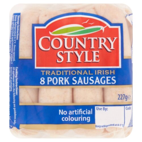 Countrystyle Traditional Irish Pork Sausages 8 Pack (227 g)