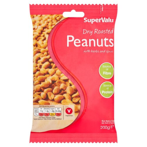SuperValu Dry Roasted Peanuts Bag (200 g) - Storefront EN
