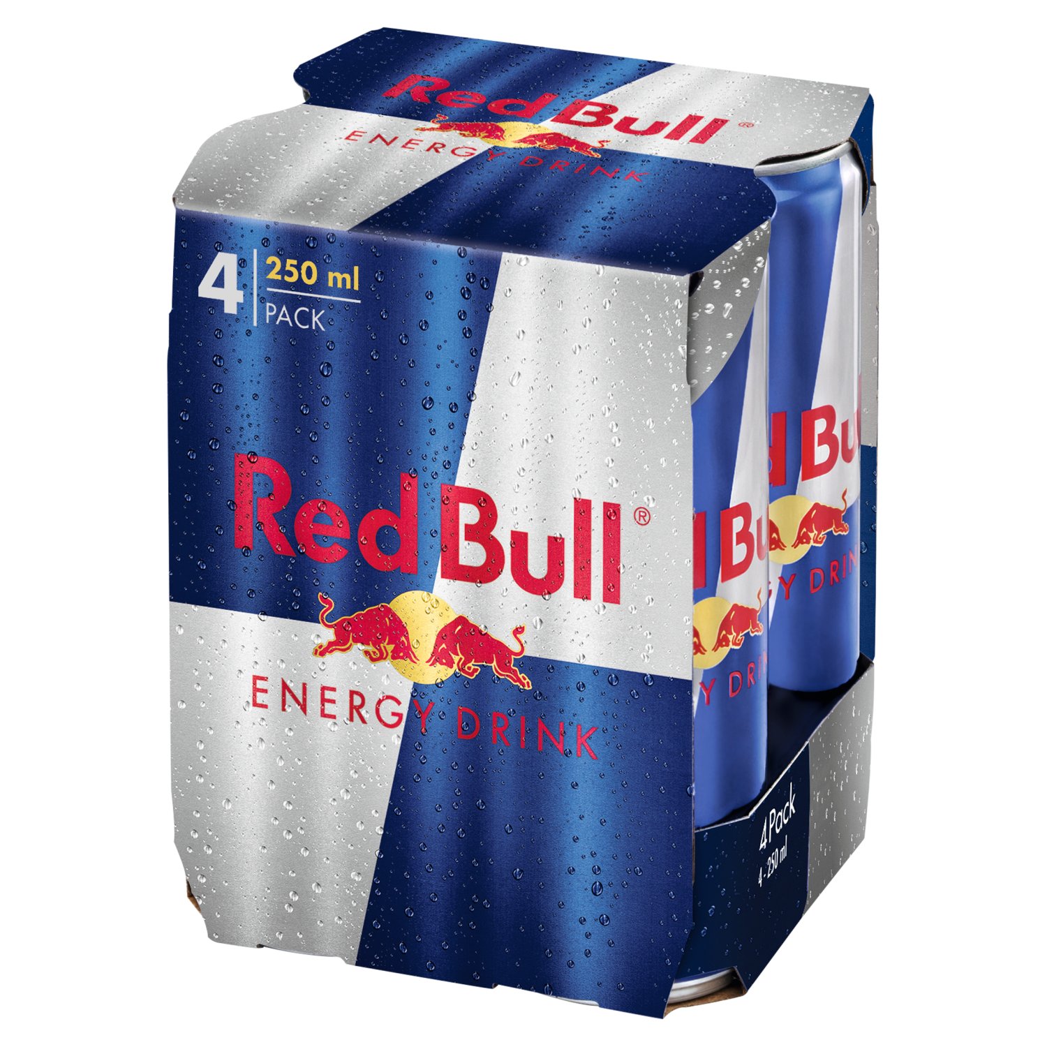 Red Bull Energy Drink Cans 4 Pack (250 ml)