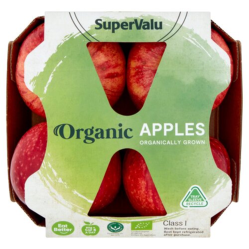 SuperValu Organic Red Apples  (4 Piece)