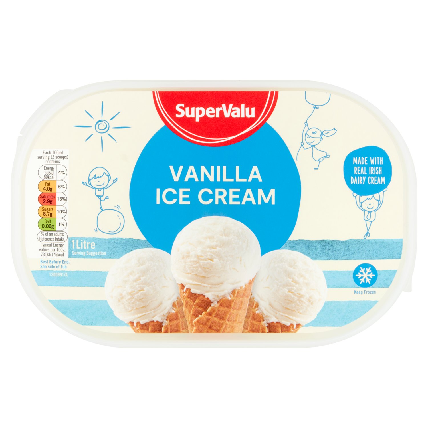 SuperValu Vanilla Ice Cream (1 L)