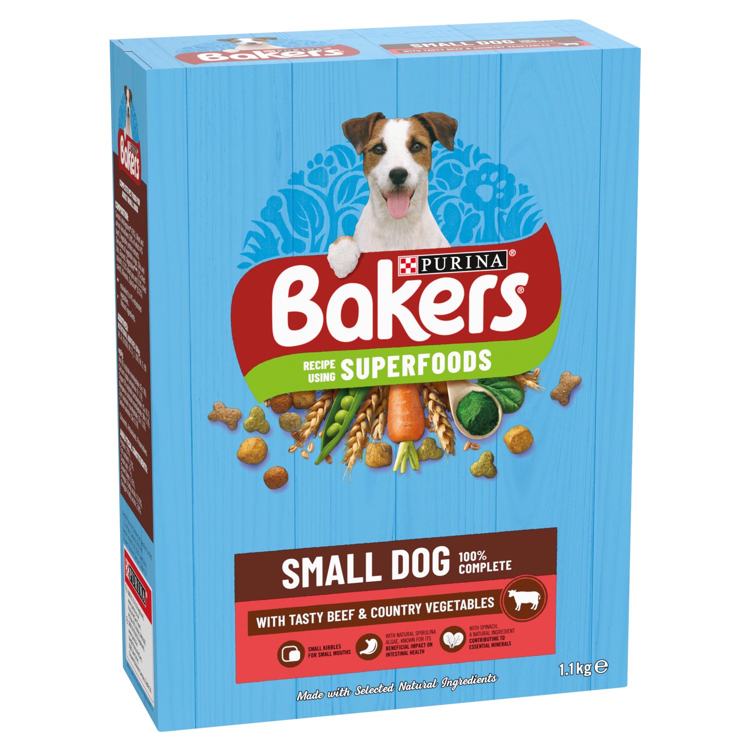 Bakers Beef and Vegetable Small Dog Dry Food (1.1 kg)