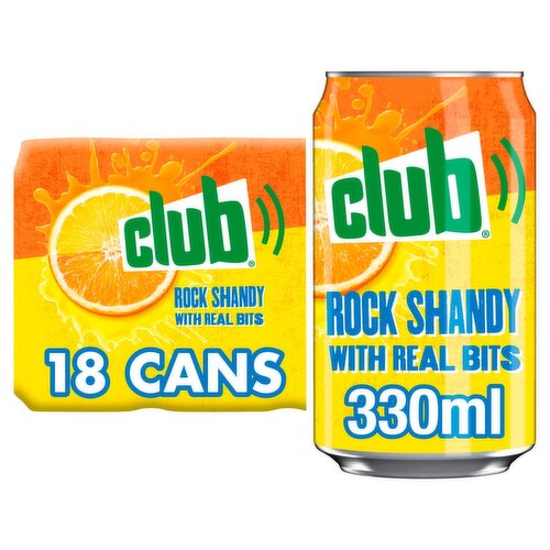 Club Rock Shandy Cans 18 Pack (330 ml)