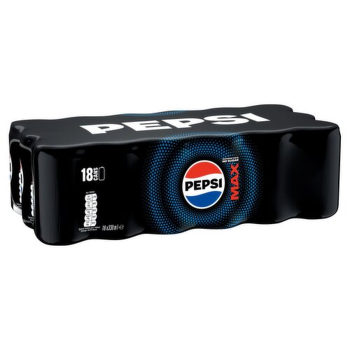 Pepsi Max Cans 18 Pack (330 ml)