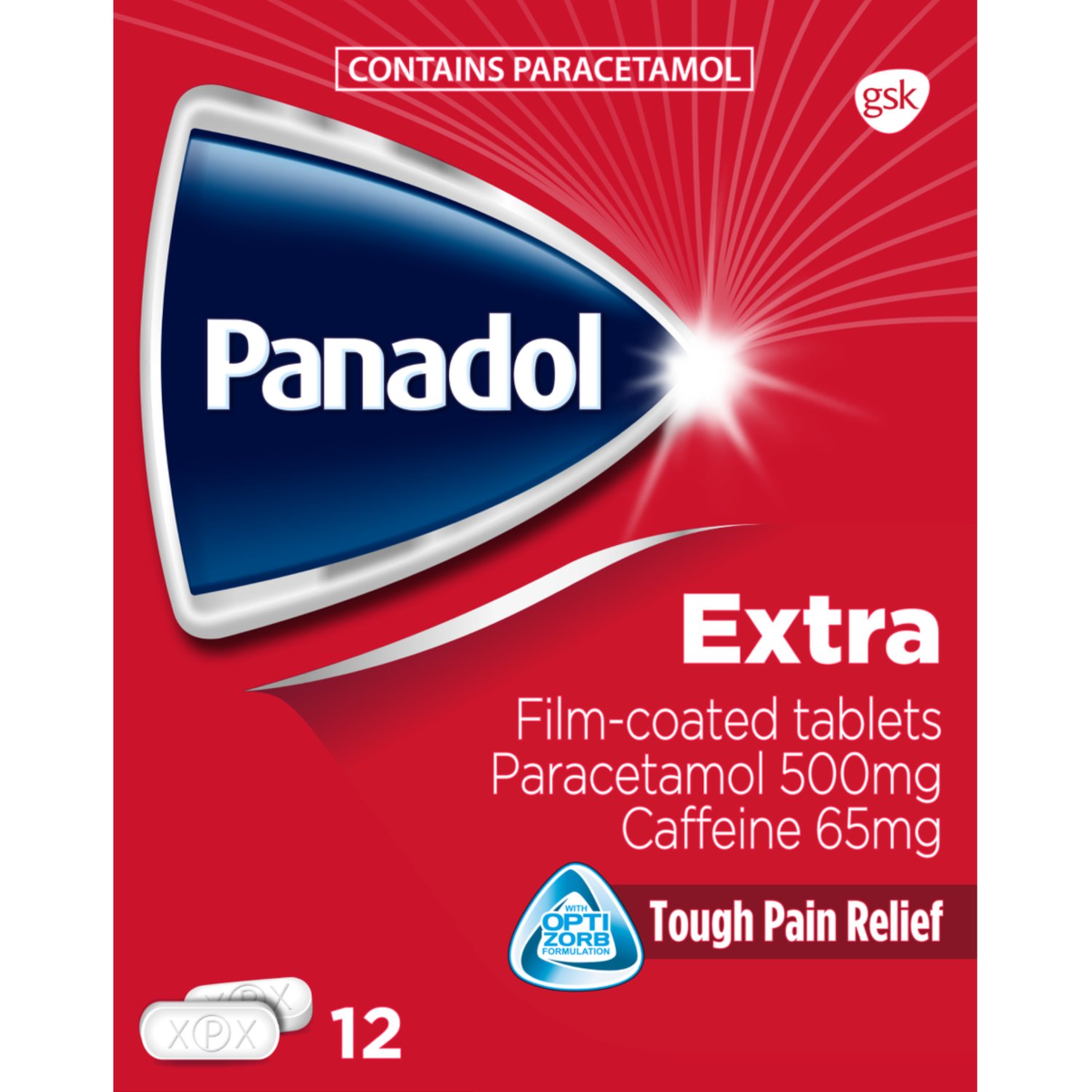 Panadol Extra Pain Relief Tablets (12 Piece) (12 Piece)