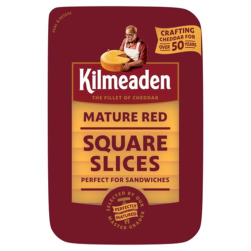 Kilmeaden Mature Red Cheddar Square Slices (160 g)