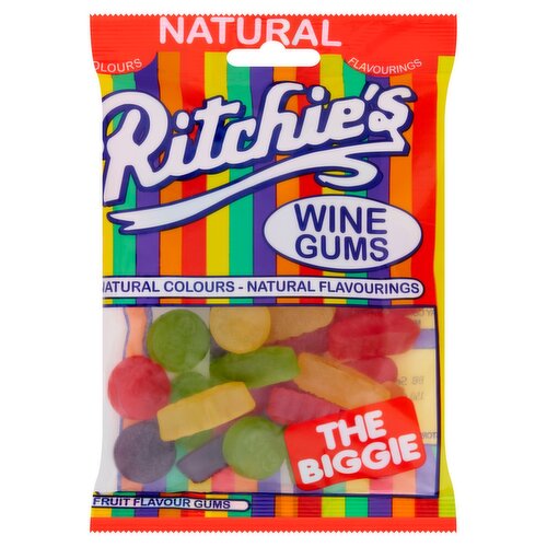 Ritchie's Natural Wine Gums The Biggie Bag (190 g)