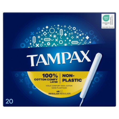 Tampax Regular Applicator Tampons (20 Piece)