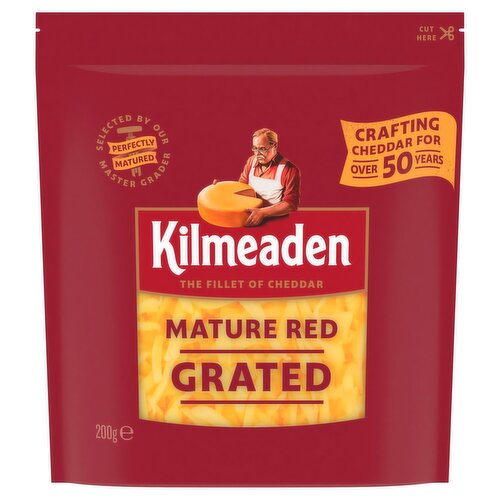 Kilmeaden Grated Mature Red Cheddar Cheese (200 g)