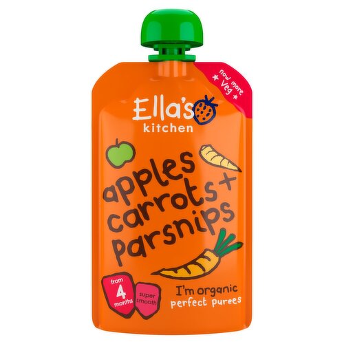 Ella's Kitchen Apples, Carrots & Parsnips 4+ Months (120 g)