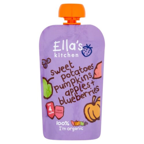 Ella's Kitchen Sweet Potatoes, Pumpkins, Apples & Blueberries 4+ Months (120 g)