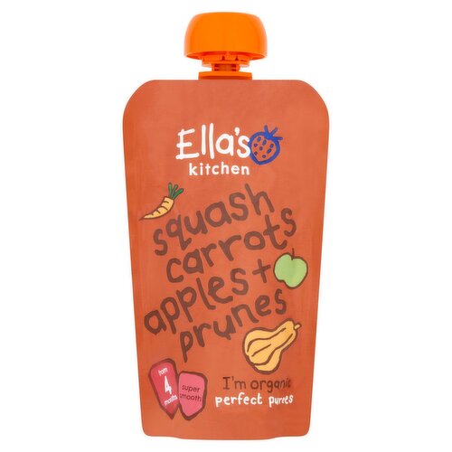 Ella's Kitchen Squash, Carrots, Apples & Prunes 4+ Months (120 g)