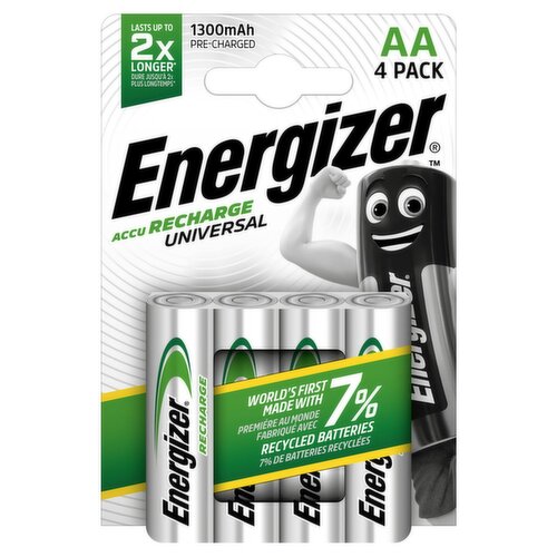 Energizer Rechargeable AA Batteries 4 Pack (1 Piece)