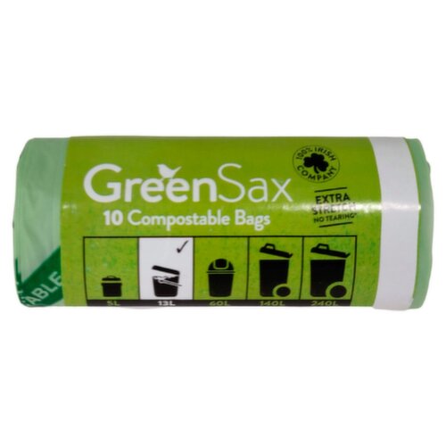Greensax 13l Compostable Bags (10 Piece) Storefront EN