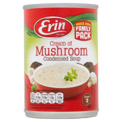 Erin Cream Of Mushroom Condensed Soup (400 g)