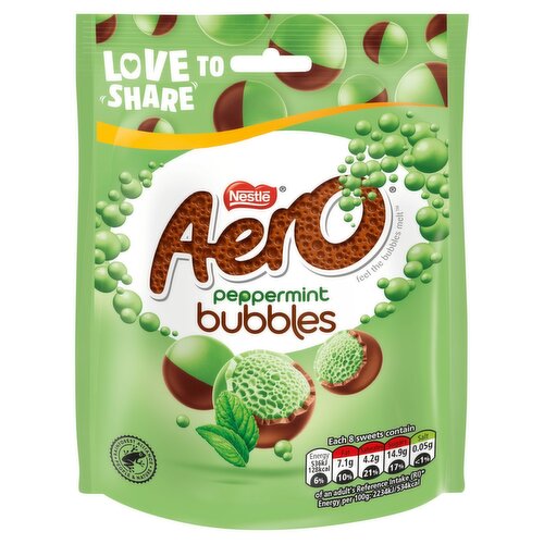 Nestle Aero Peppermint Bubbles Pouch (92 g)