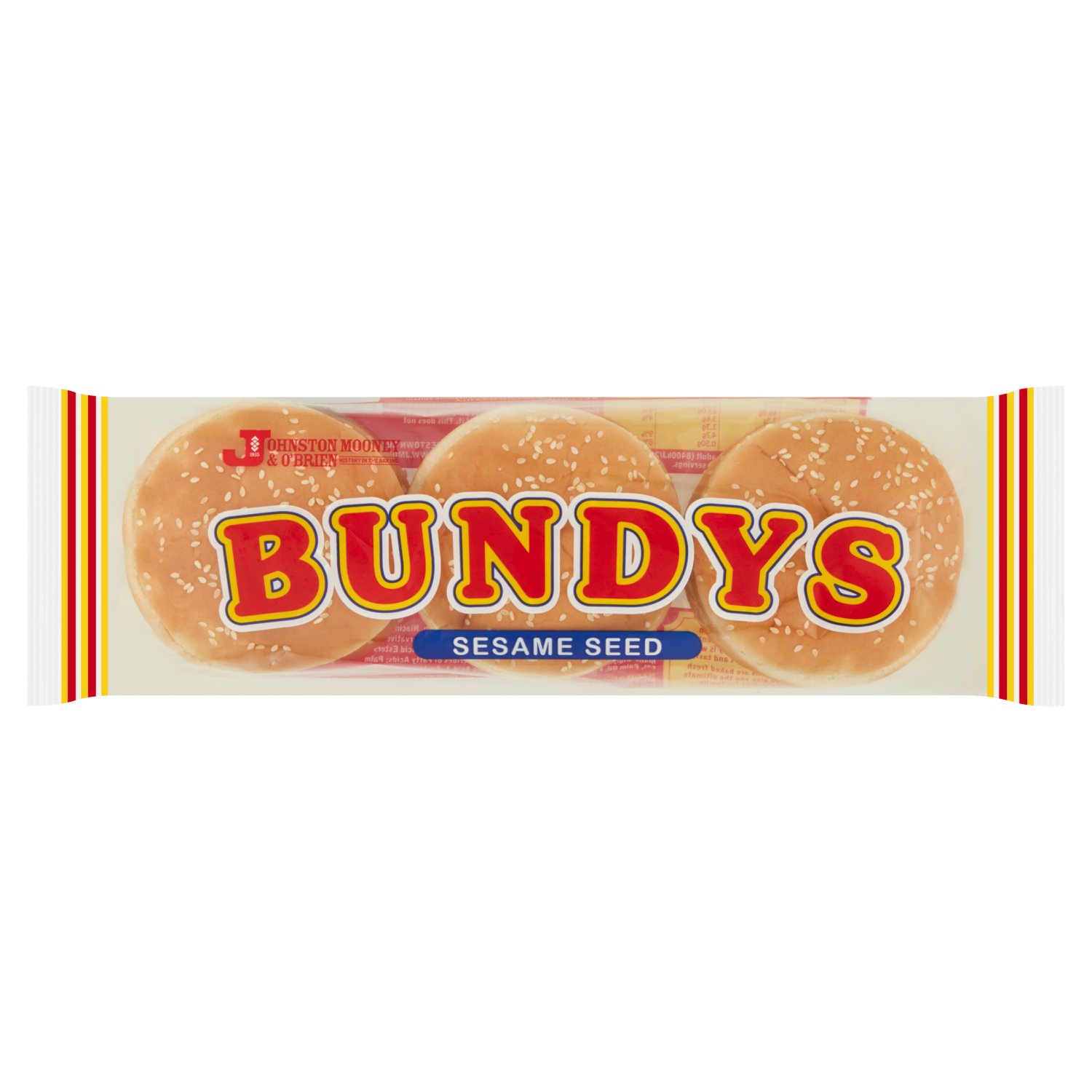 Bundys Sesame Seed Burger Buns 6 Pack (300 g)