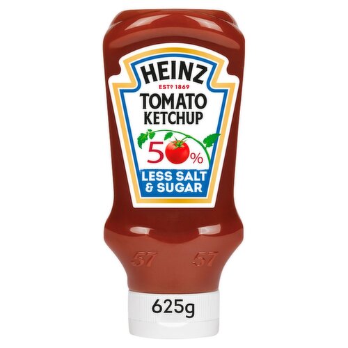 Heinz Tomato Ketchup 50% Less Sugar & Salt (570 g)