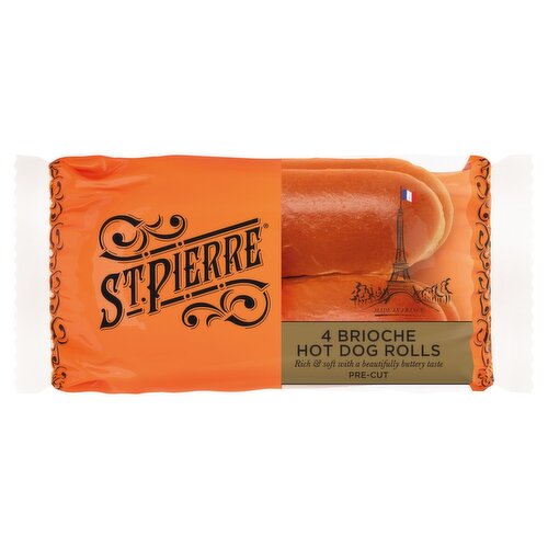 St Pierre Brioche Hot Dog Rolls (180 g)