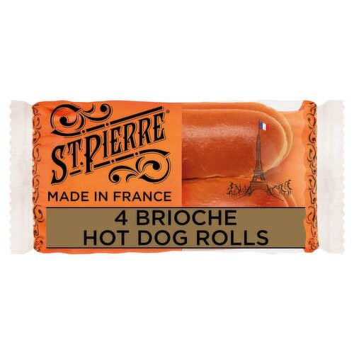 St Pierre Brioche Hot Dog Rolls (180 g)